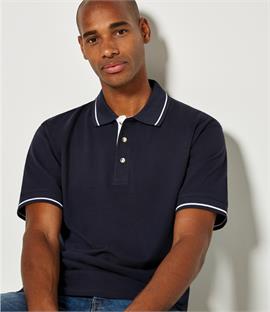 Kustom Kit St Mellion Tipped Pique Polo Shirt